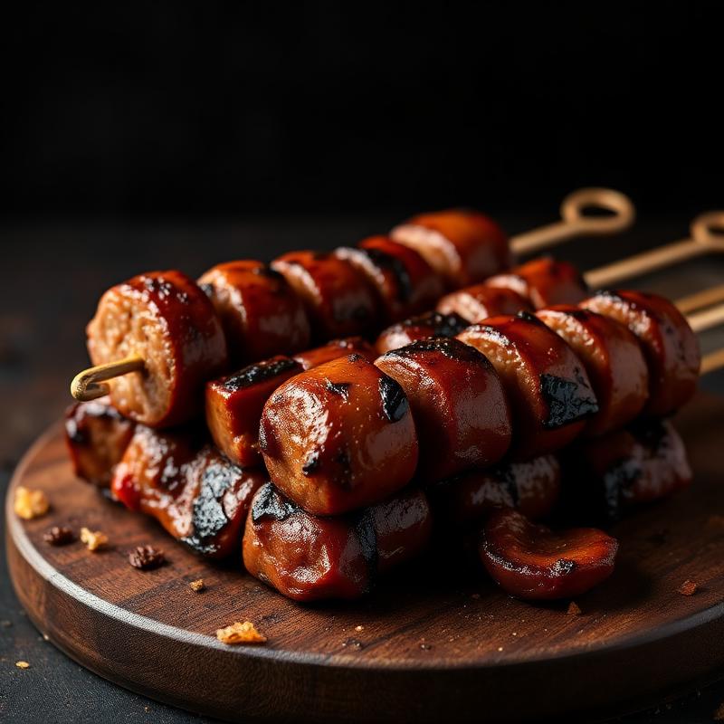 Carne com Linguiça